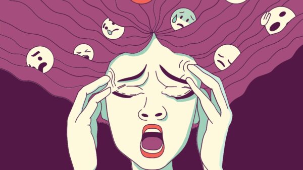 Μία κοπέλα με σύμβολα ζωδίων στα μαλλιά της