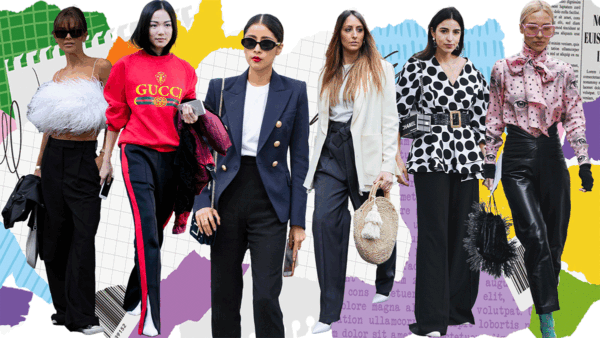 μαύρο παντελόνι στο street style