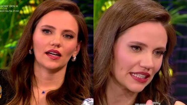 H Φωτεινή Παπαθεοδώρου στο πλατό του The 2night show