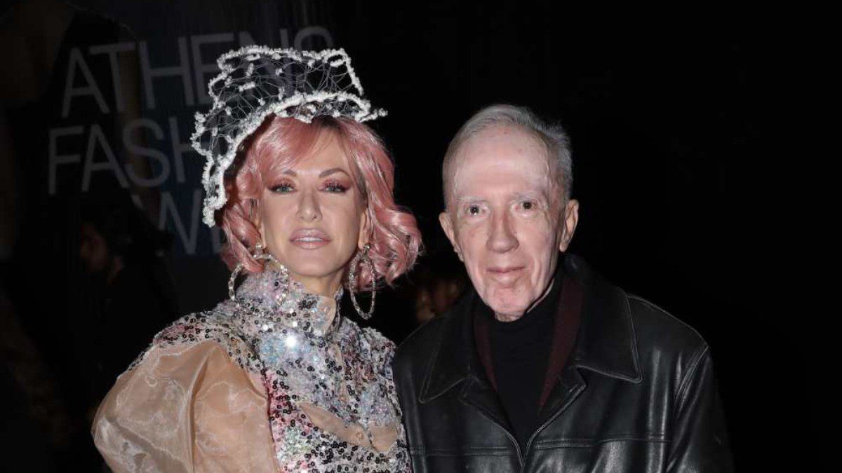 Η Γεωργία Σιακαβαρά και ο Κωνσταντίνος Πλεύρης στο Athens Fashion Week