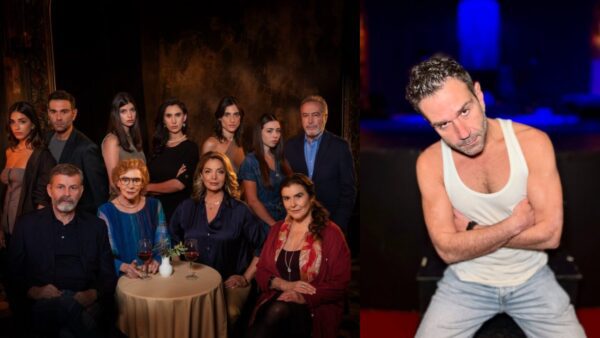 Οι ηθοποιοί από την Γη της ελιάς και ο Τάσος Ιορδανίδης