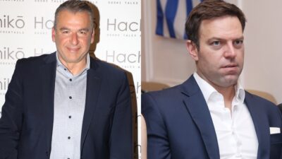 Ο Γιώργος Λιάγκας και ο Στέφανος Κασσελάκης