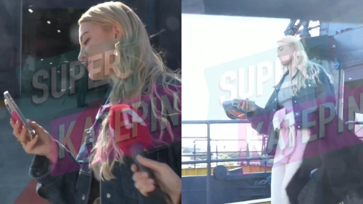 Η Κατερίνα Καινούργιου μπροστά στην κάμερα