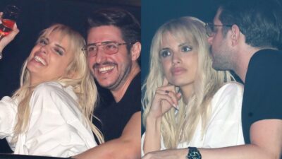 Ο Χάρης Παπατζανής και η Κατερίνα Λιόλιου σε βραδινή τους έξοδο