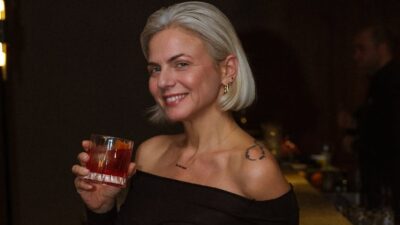 Η Χριστίνα Κοντοβά σε έξοδό της