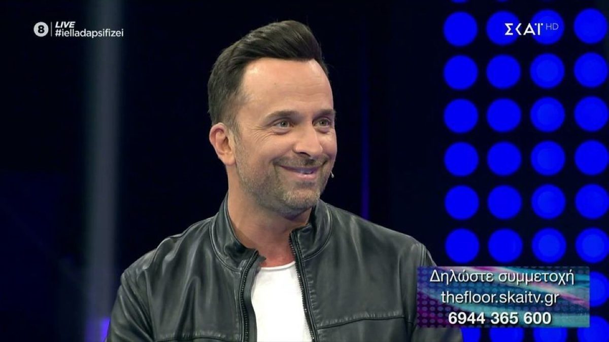 Ο Γιώργος Λιανός στο πλατό της εκπομπής "Η Ελλάδα ψηφίζει"