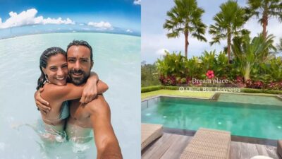 Ο Σάκης Τανιμανίδης και η Χριστίνα Μπόμπα στο Μπαλί