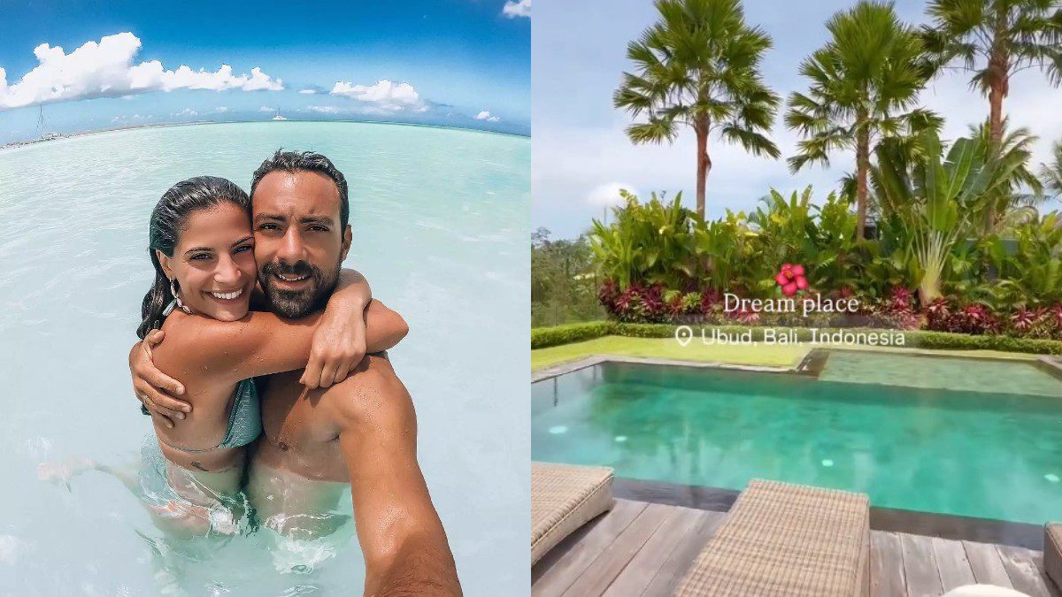 Ο Σάκης Τανιμανίδης και η Χριστίνα Μπόμπα στο Μπαλί
