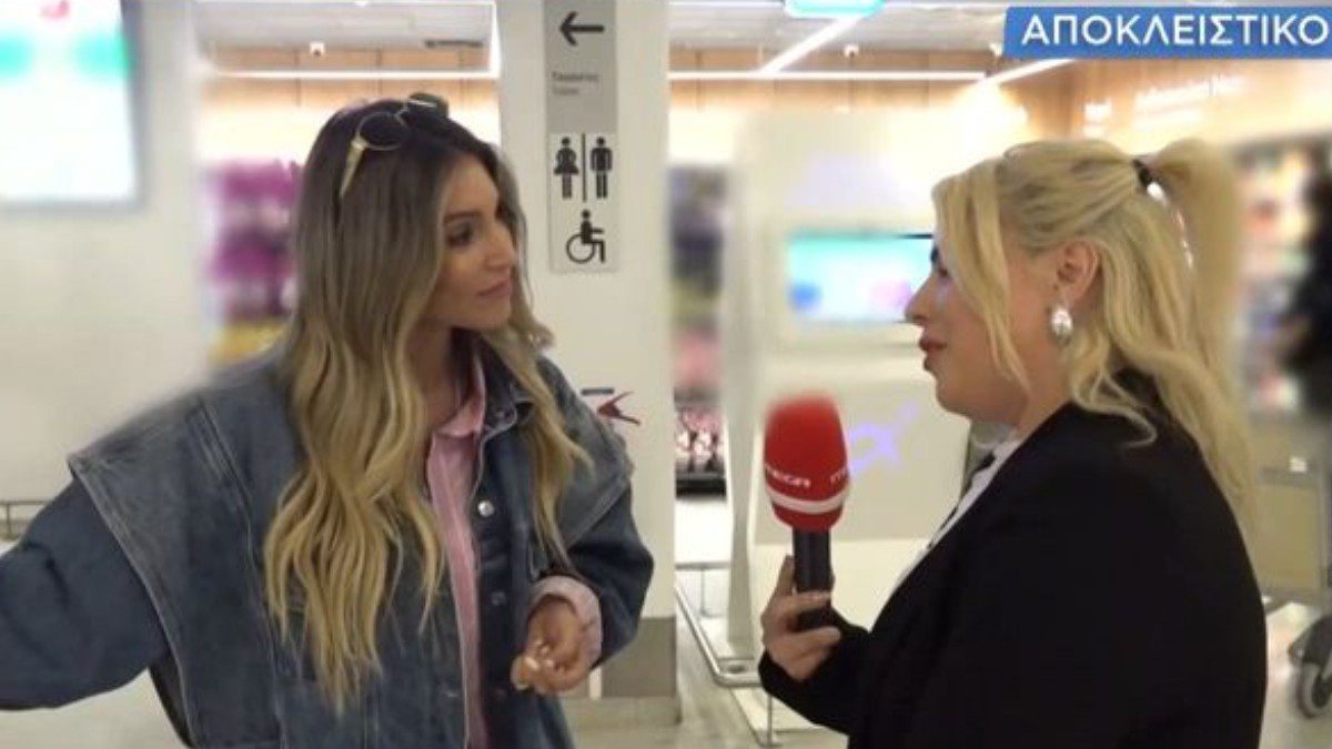 Η Αθηνά Οικονομάκου στην κάμερα του Mega
