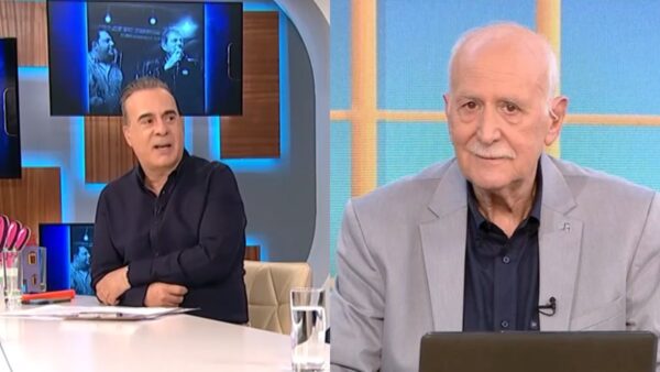 Ο Φώτης Σεργουλόπουλος και ο Γιώργος Παπαδάκης