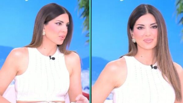 Η Σταματίνα Τσιμτσιλή στο πλατό του Happy Day