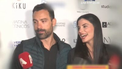 Ο Σάκης Τανιμανίδης και η Χριστίνα Μπόμπα στην κάμερα του alpha