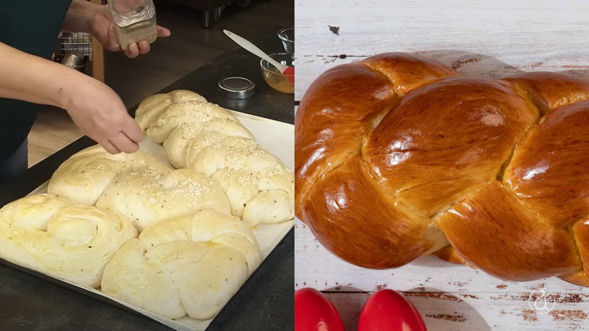 Τσουρέκια άψητα και ένα ψημένο