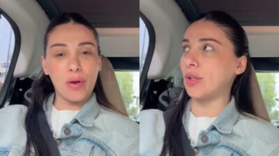 Η Βαλέρια Χοψονίδου στο αυτοκίνητό της