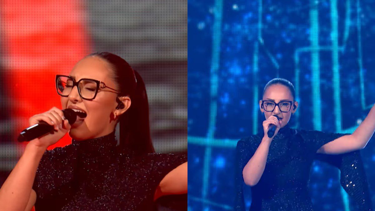 Η Klavdia στη σκηνή της Eurovision