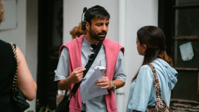 Ο Αντρέας Γεωργίου σε γύρισμα στα Γιάννενα