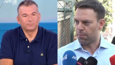 Ο Γιώργος Λιάγκας και ο Στέφανος Κασσελάκης