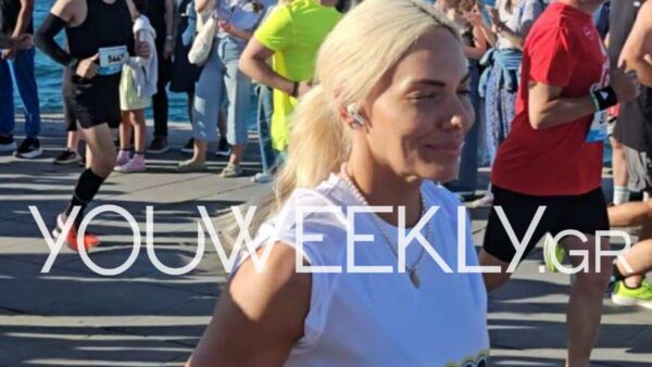 Η Ιωάννα Μαλέσκου σε μαραθώνιο