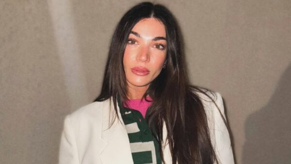 H Ήβη Αδάμου σε έξοδο της