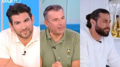 Ο Ετεοκλής Παύλου, ο Γιώργος Λιάγκας και ο Κωνσταντίνος Βασάλος