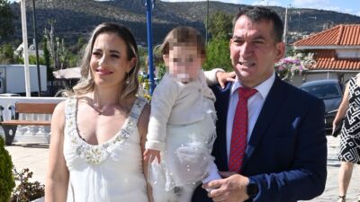 Η βάπτιση της κόρης του Πύρρου Δήμα και της Αφροδίτης Σκαφιδά