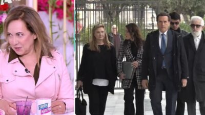 Η Βίκυ Πρωτογεράκη και ο Πέτρος Φιλιππίδης