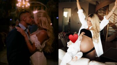 Η Σπυροπούλου με την οικογένειά της