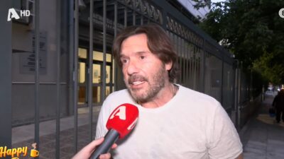 Ο Στράτος Τζώρτζογλου στην κάμερα του Happy Day