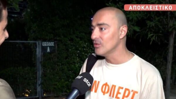 Ο Θανάσης Αλευράς στην κάμερα του Breakfast at Star