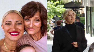 Η Ιωάννα Τούνη με την μητέρα της και μόνη της