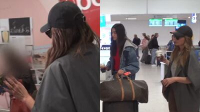 Η Δέσποινα Βανδή και η Μελίνα Νικολαϊδη στο αεροδρόμιο