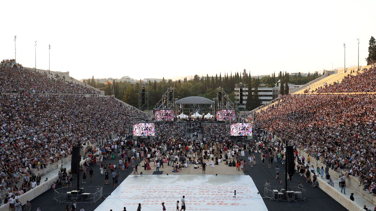 Άποψη από τη συναυλία για το Μίκη Θεοδωράκη