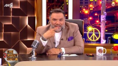 Ο Γρηγόρης Αρναούτογλου στο The 2night show