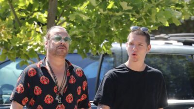 Ο Χρήστος Δάντης με τον γιο του, Χριστόφορο Βλαχάκη