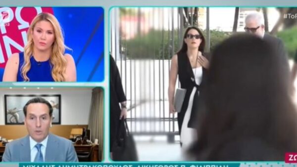 Ο Μιχάλης Δημητρακόπουλος και η Φωτεινή Πετρογιάννη στο Πρωινό