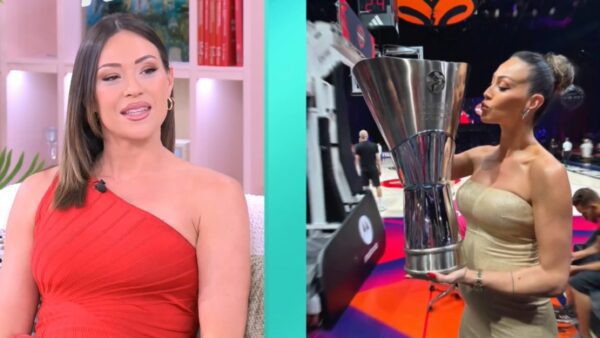 Η Δώρα Παντέλη στο πλατό του Happy Day