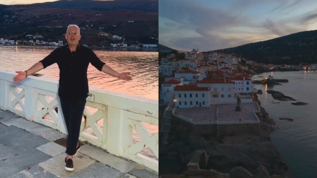 Ο Τάσος Δούσης και οι εικόνες στην άνδρο