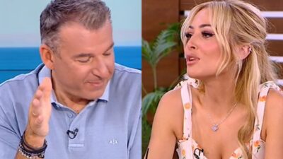 Ο Γιώργος Λιάγκας και η Ελένη Βουλγαράκη