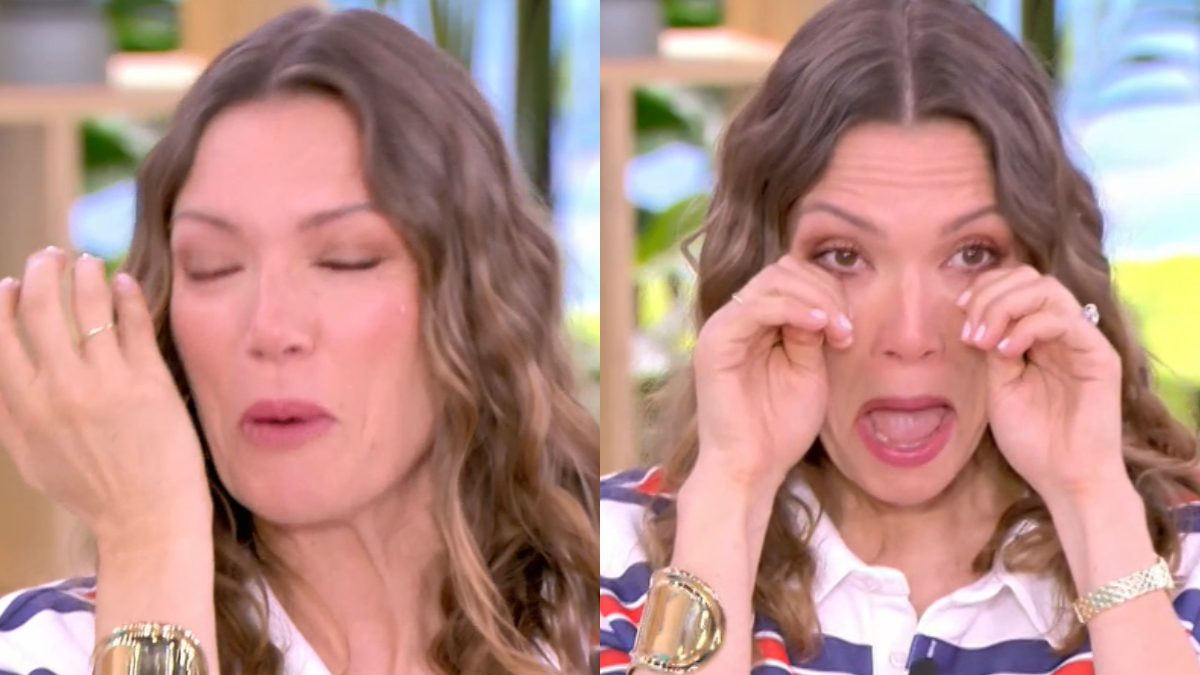 Η Βίκυ Καγιά κλαίει στο πλατό του Super Κατερίνα