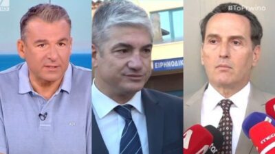 Ο Γιώργος Λιάγκας, ο Θέμης Σοφός και ο Μιχάλης Δημητρακόπουλος