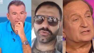 Ο Γιώργος Λιάγκας, ο Γιώργος Καρκάς και ο Σπύρος Μπιμπίλας