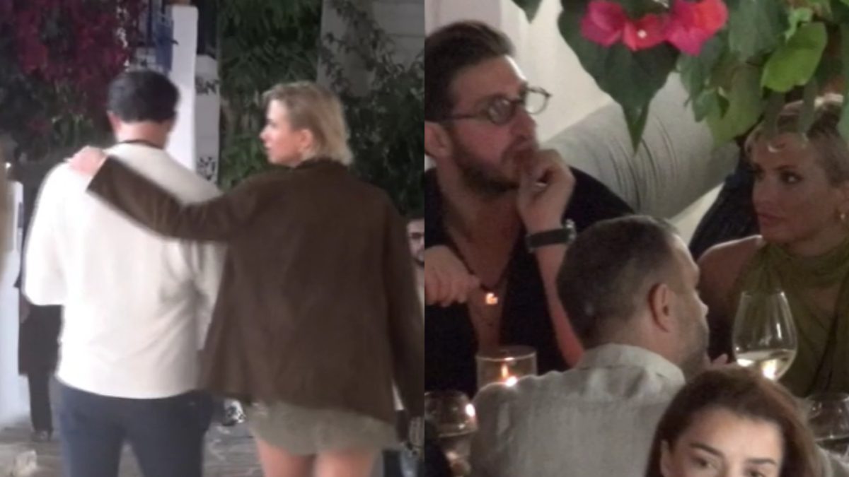 Η Κατερίνα Λιόλιου και ο Χάρης Παπατζανής στη Μύκονο