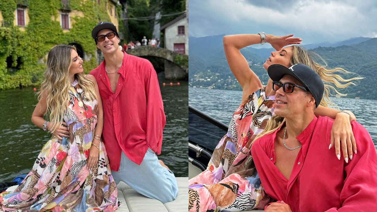 Ο Μπρούνο Τσερέλα με την Αθηνά Οικονομάκου