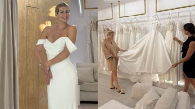 Η Ευρυδίκη Παπαδοπούλου στην πρόβα νυφικού