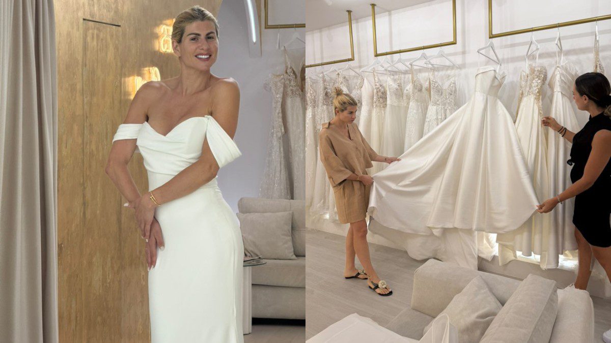 Η Ευρυδίκη Παπαδοπούλου στην πρόβα νυφικού