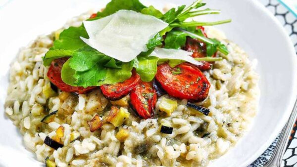 Ριζότο με μελιτζάνες