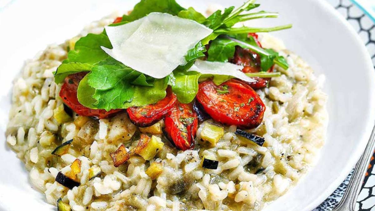 Ριζότο με μελιτζάνες