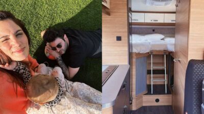 Η Μαίρη Συνατσάκη και ο Ίαν Στρατής και η κόρη τους