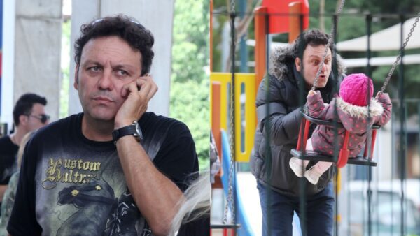 Ο Στάθης Αγγελόπουλος με την μικρή του κόρη