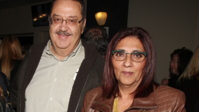 Ο Τάσος Κωστής με την σύζυγό του
